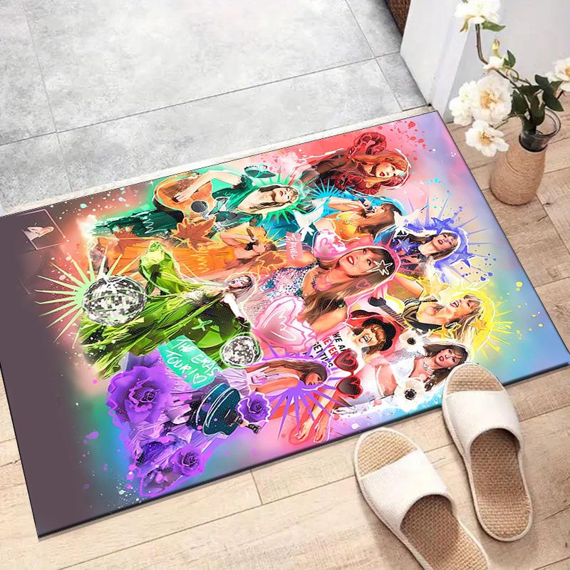 1pc Taylor Swift2 Design Printed Area Rug Carpet for Bedroom Living Room Home Decor Rugs Mat Non Slip Mat Rug for Bedside