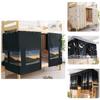Blackout Dormitory Bed Curtain Dust-proof Bunk Bed Enclosure For Upper Bunk Beds