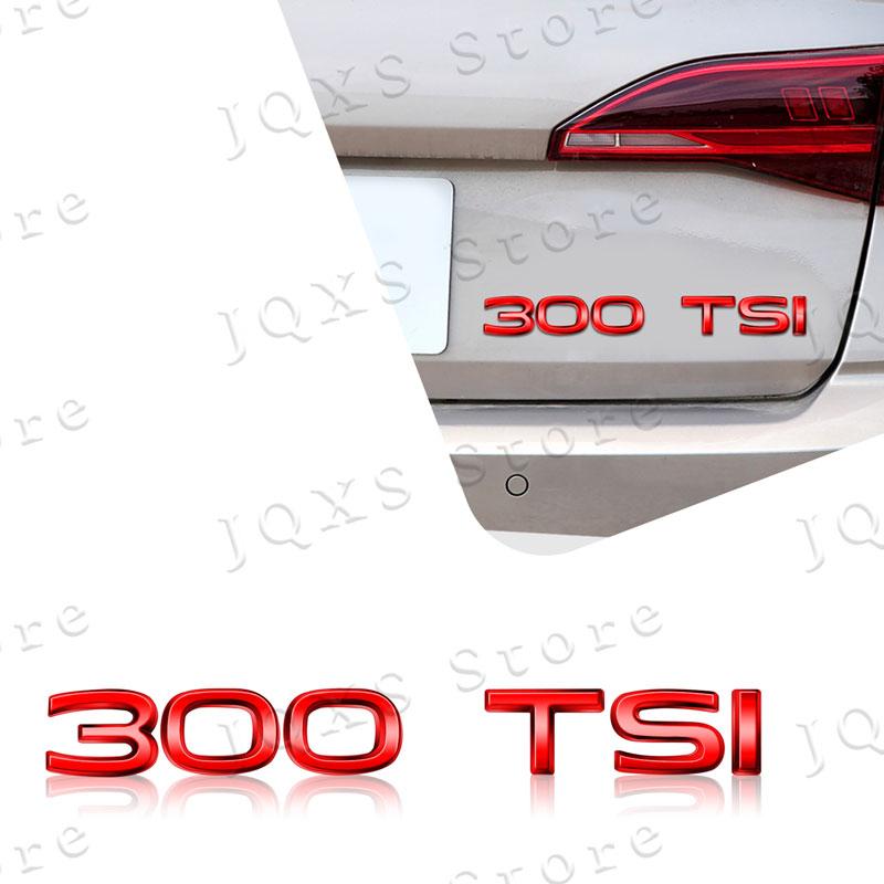AABIO1 1Pcs 3D Metal Car Decor 300 330 380 280 230 TSI Emblem Badge Auto Bumper Trunk Sticker For Volkswagen Passat MK7 MK6 Jetta Polo