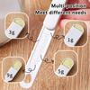 Adjustable Measuring Spoon Plastic Scoop Teaspoon for Dry Ingredients Kitchen Handle Spice Measurer Cup Household Supplies