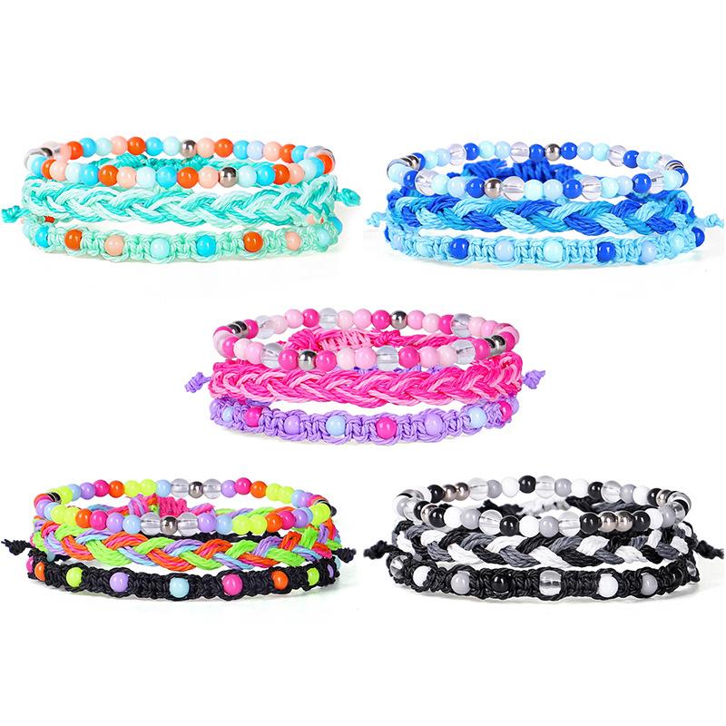 

Браслет в стиле бохо для женщин, браслеты ручной работы, бусины на заказ, африканские многоцветные украшения в богемном стиле