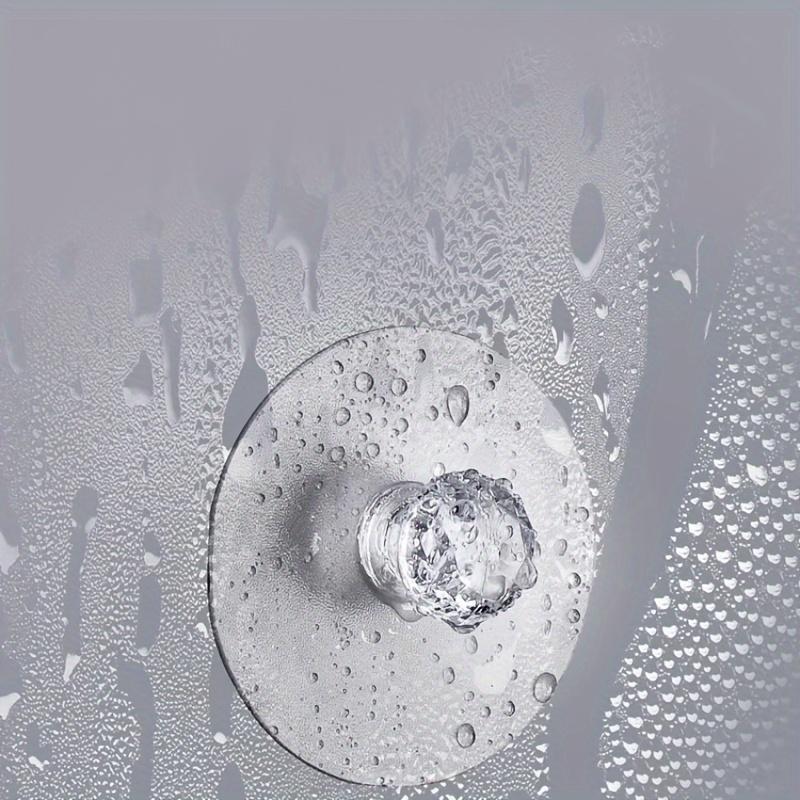 10pcs Perforated Transparent Crystal Door Handles, Cabinet Drawer Door Handles, Self-adhesive Handles with Hooks, Cabinet Drawer Door Knobs Handles