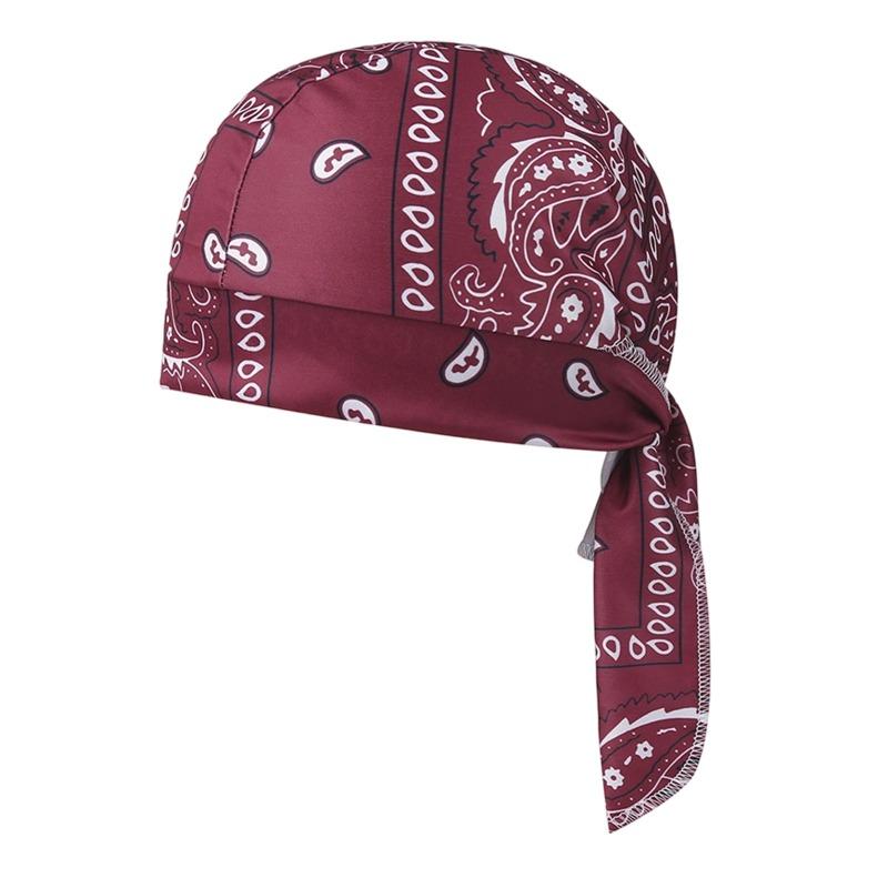 Men's Bandana Scarf Cycling Headscarf Handkerchief Head Outdoor Pirate Hat Motorcycle Printed Paisley Multi-Color Hip-Hop Dance