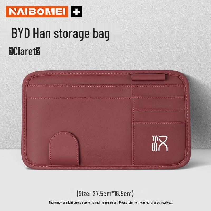 BYD Han EV Sun Visor Glasses Holder & Card Organizer