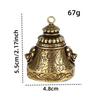 Factory Direct Supply Retro Metal Pure Brass Bell Ethnic Wind Chime Crisp Doorbell Double-sided Pendant