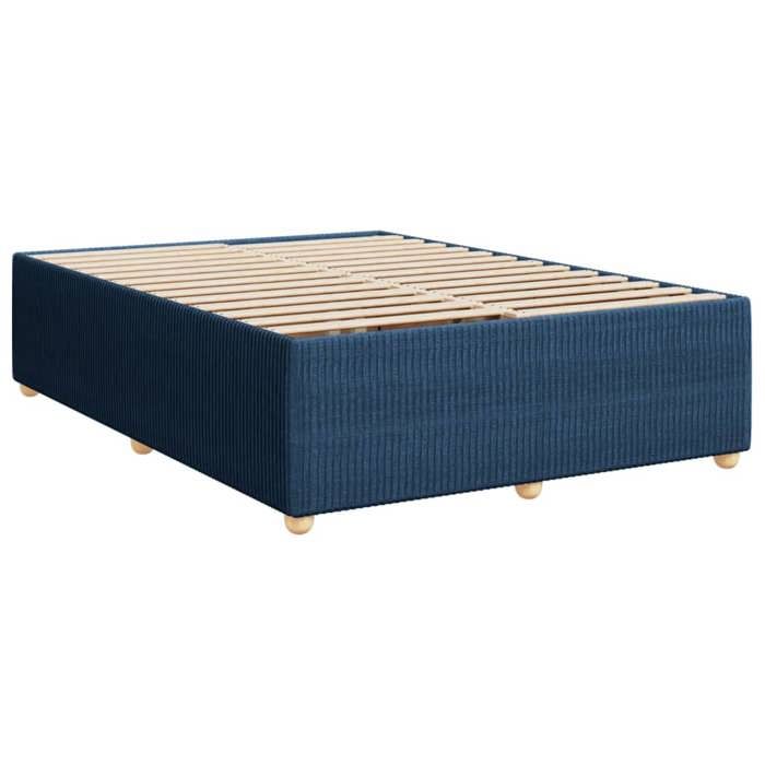 VidaXL Cadre de lit sans matelas bleu 160x200 cm tissu 3284955