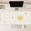 Celestial Sun Moon Star Large Mouse Pad Non Slip Rubber Desk Mat Stitched Edge For Computer Laptop Home Office Gaming Workspace