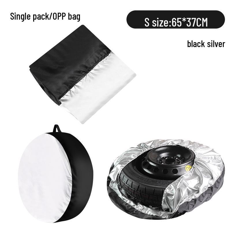 All-Weather Car Tire Storage Bag - Snow, Sun, and Dust Protection.