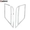 For Volkswagen VW T-ROC TROC 2017 2018  Chrome Car Accessories Rear Bumper Fog Light Lamp Cover Trim Foglight Bezel Trims