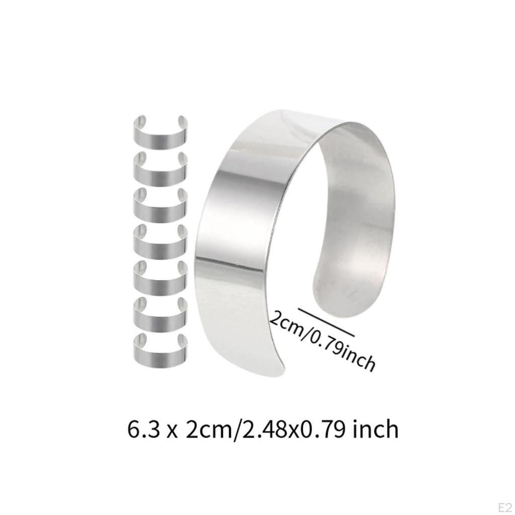 8x Wrist Corsage Cuff Bracelet Decoration Jewellery Gifts Engraving Accessories Jewelry
