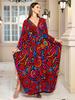 2025 European & American Cotton Print Beach Dress: Women's Loose Long Robe Cover-up with Sun Protection