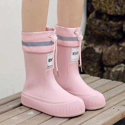 Damskie kalosze modne wygodne antypoślizgowe trendy lekkie miękkie buty na deszcz na zewnątrz wędkarstwo gruba podeszwa wodoodporne buty na deszcz