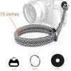 Camera Wrist Strap Paracord Camera Hand Strap Wrist Lanyard for DSLR or Mirrorless MID [Qiang Ni] - High-End Cameras, Black, (White)
