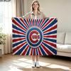 Chicago Cubs Print Flannel Blanket High Quality Warm Comfortable Cover for All Seasons Perfect for Gifts Home Decor