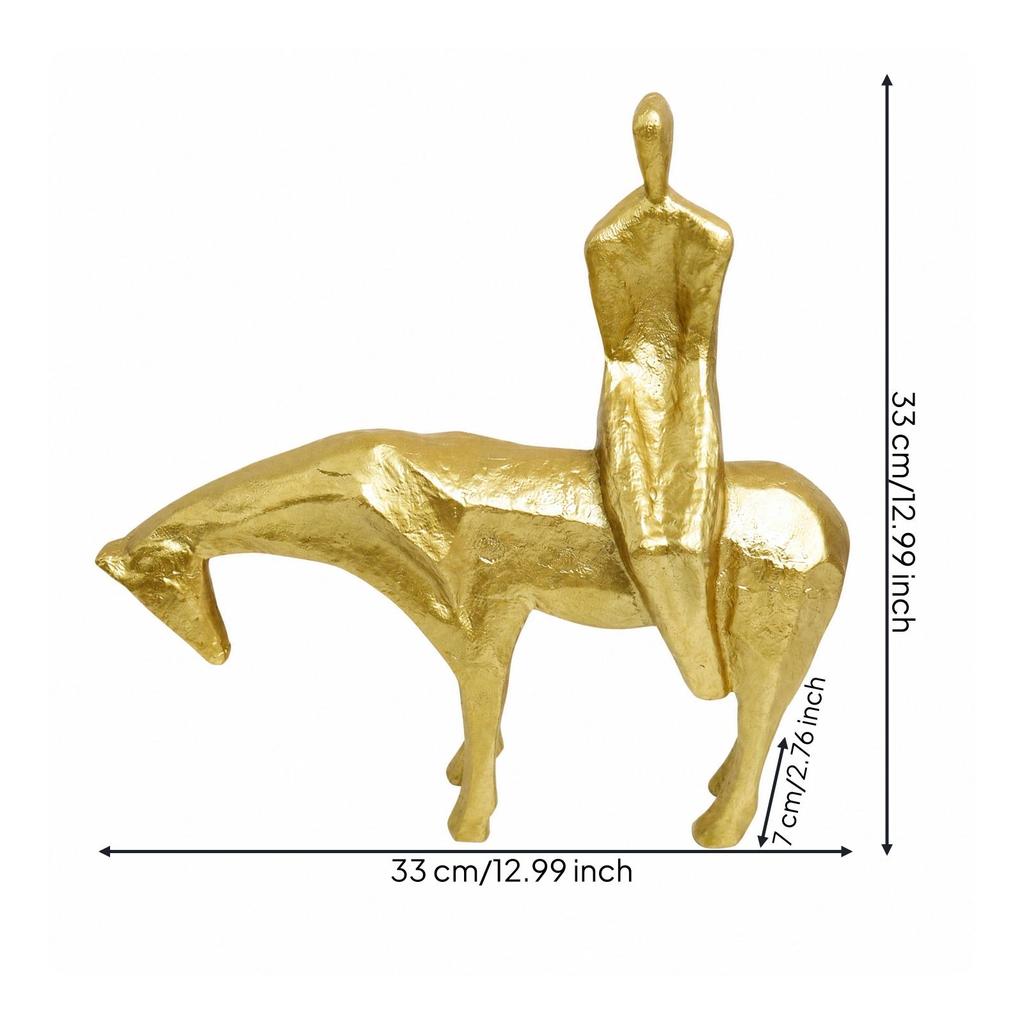 Abstract Human and Horse Sculpture Stylish for Entryway, Living Room