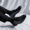 Black Business Dress Men'S British Style Lace-Up Versatile Trendy Leather Shoes Casual Men'S Shoes 9625-R