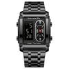 BINBOND 2311 Luxury Men's Quartz Watch Luminous LED Electronic Watch for Man Water-Resistant Stainless Steel Strap Reloj Hombre