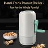Hand Cranked Peanut Sheller Mini Manual Peeler for Walnut Pecan Chestnut Kitchen Gadget Efficient Peeling Tool