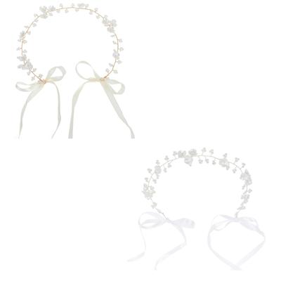 Elegant Beads Bridal Hair Jewelry Hairband For Women Girls Wedding Ceremonies Special Occasion Floral Headpiece