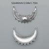 4pcs Vintage Connector Charms, 52x44mm Alloy Pendant for Creative Jewelry Making, DIY Crafts