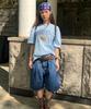 WACKY WILLY Bermuda Denim Shorts Indigo
