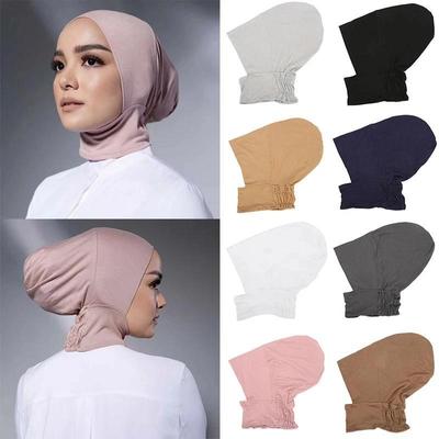1 adet müslüman iç kap başörtüsü kadınlar için katı Underscarf başörtüsü Undercap eşarp türban şapka İslam müslüman başörtüsü hazır giyim başörtüsü