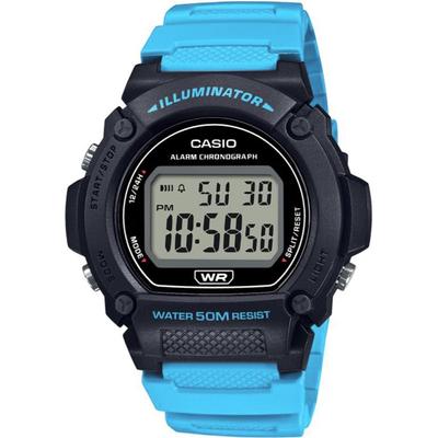 Men's Standard Digital Watch W-219H-2A2V Aqua Blue, Affordable Casio, Imported, International Model