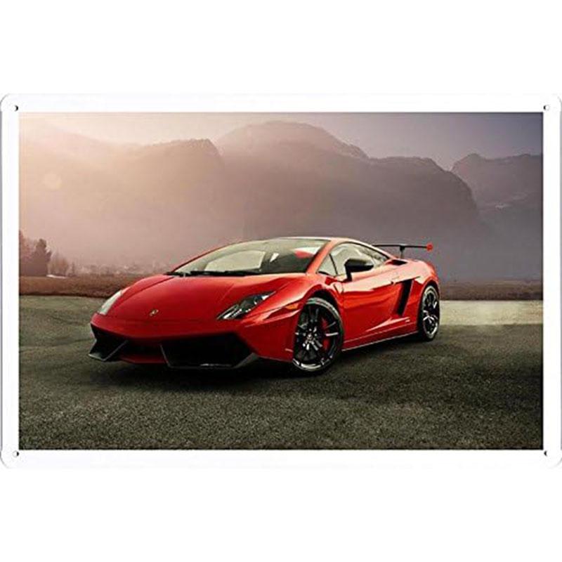 Auto Metal Tin Signs Plaque Sports Car Wall Decoration Vintage Art Posters Iron Painting for Man Cave Home Cafe Garage Club Bar