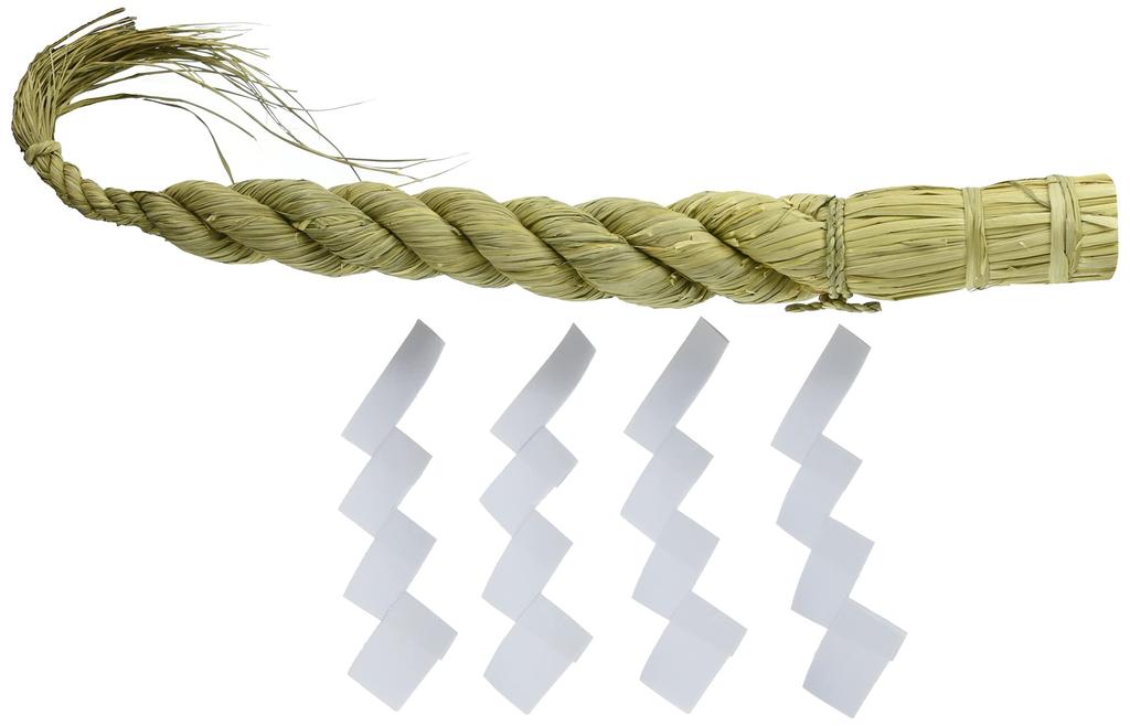 Kamidana no Sato Shimenawa (Shimenawa) dla średniej wielkości ołtarzy shinto (Około. 60 cm), 2-Shaku (2-Shaku) Daikonjime (Krawat z rzodkiewką) Słoma, Tradycyjny