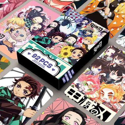 Anime Demon Slayer Kimetsu No Yaiba Carta Lomo Stampa Bifacciale Carta da Collezione Immagini
