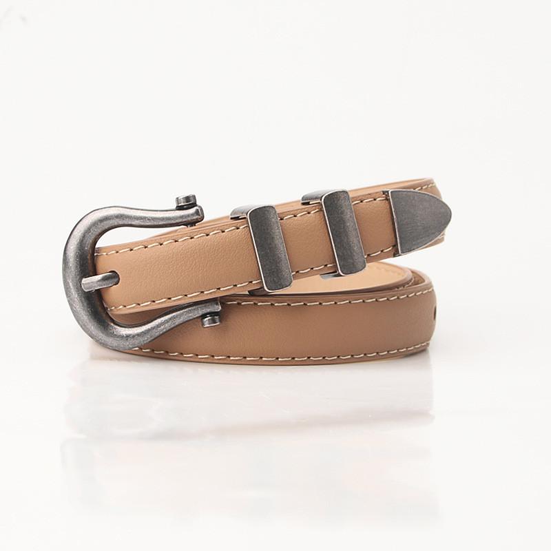 Womens Belt With Alloy Pin Buckle And Vintage Finish For Daily Use