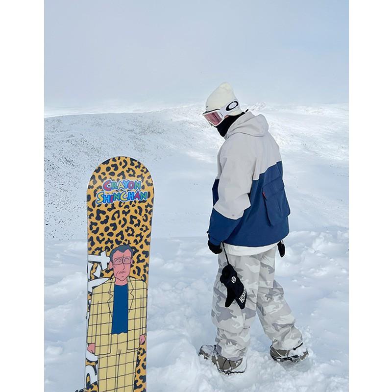 Unisex Ski Jacket Pants Set Waterproof Warm Insulated Snowsuit Alpine Skiing Snowboarding