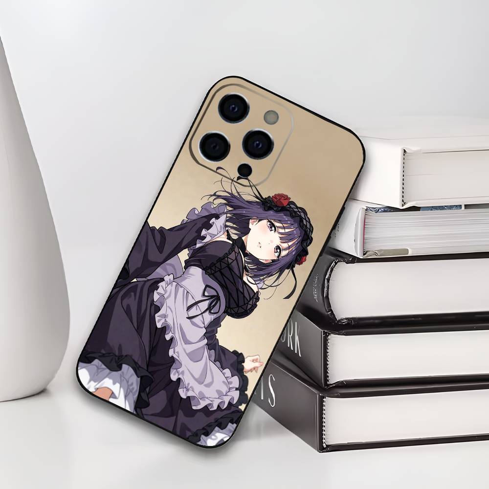 Shizuku Kuroe Marin Kitagawa Phone Case For iPhone 17,16,15,14,13,12,11 Plus,Pro Max,XS,Soft Black Cover