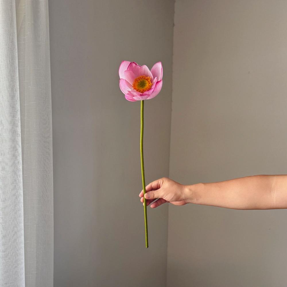 

62cm Length Fake False Flowers Handmade Craft Fake Flowers New Bridal Bouquet Outdoor Decor розовый