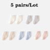 3/5 Pairs Newborn Socks Summer Mesh Children Socks Soft Cotton Baby Sock Breathable Solid Color Kids Socks Baby Accessories