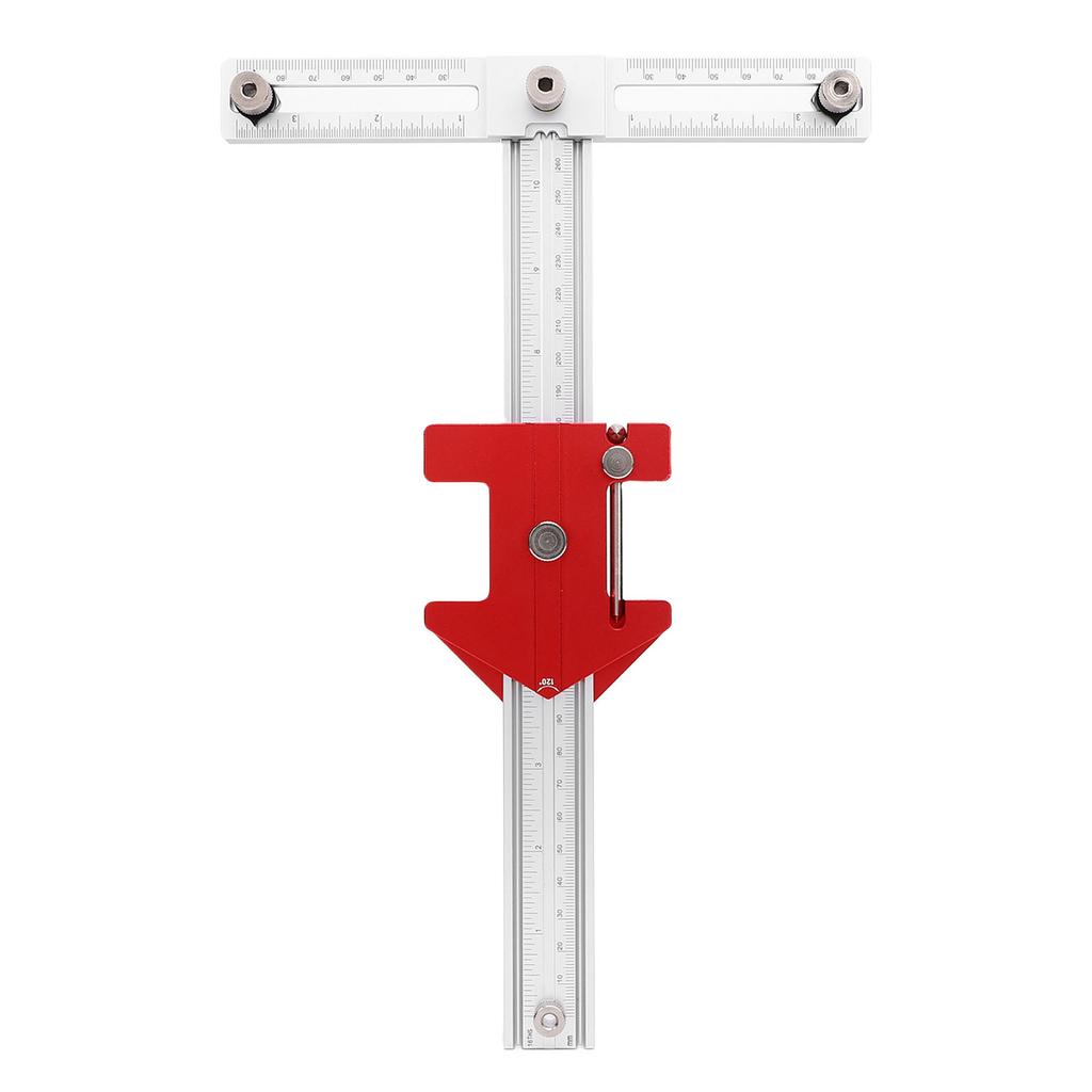 5 in 1 Cabinet Hardware Jig 7.5 Inch Adjustable Hole Distance 30 45 60 90 120 135 Degree Woodworking Scriber Drill