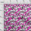 oneOone Cotton Flex Fuschia Pink Fabric Skull Sewing Fabric By The Yard Printed Diy Clothing Sewing Supplies 40 Inch