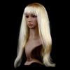 Women's Clothing Hot High Temperature Synthetic Line Thick Hair Masquerade Dazzle Long Hair Long Straight Wig Women's Bangs