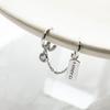 Double Ear Hole Silver Stud Earrings – Trendy Korean Style Women's Earrings