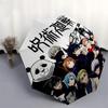 1pc Jujutsu Kaisen Automatic Folding Umbrella Portable 3-Fold Design with Iron Frame, Perfect for Outdoor Use, Festive Gifts, Travel, Daily Use, Suita