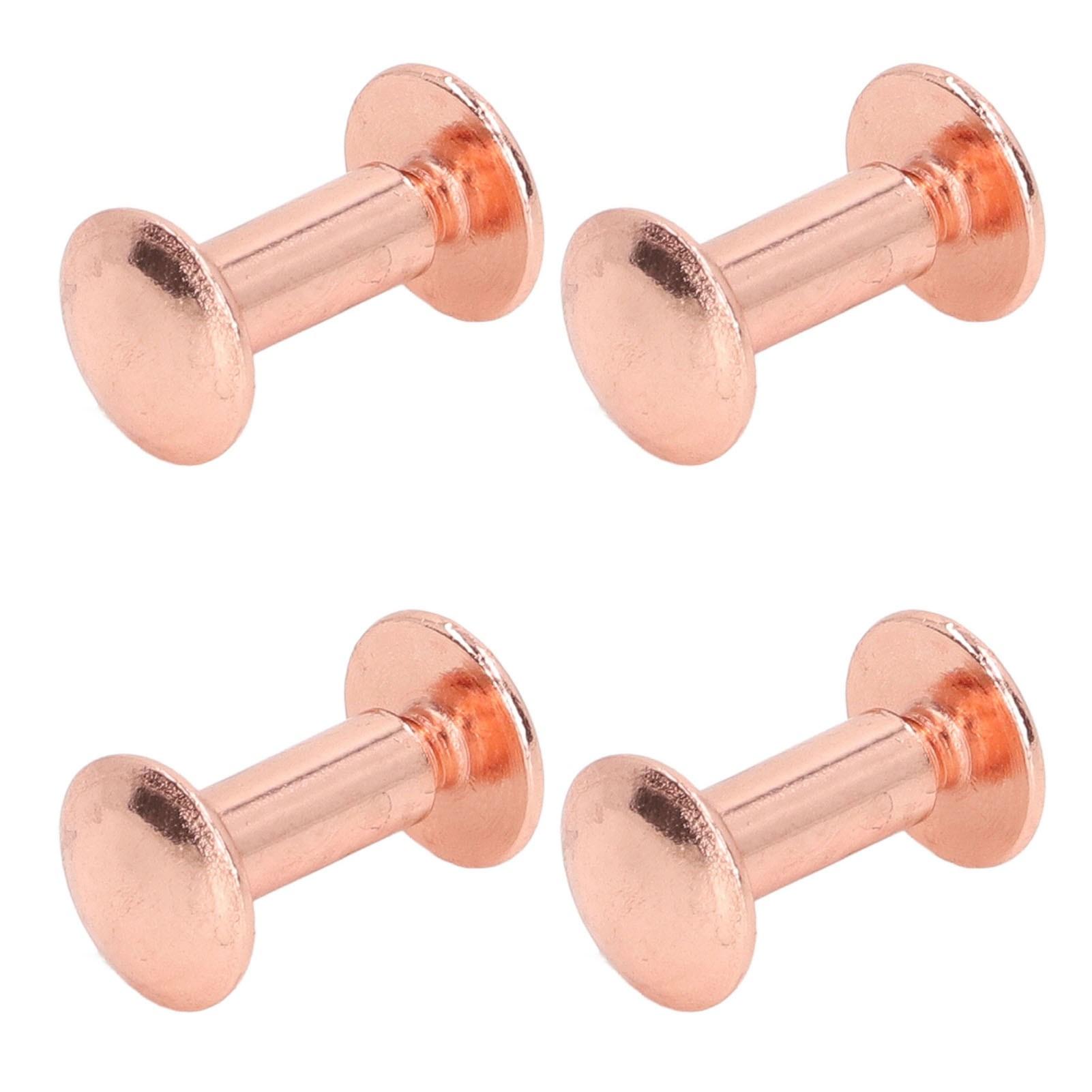 

200 комплектов винтов для переплета книг Экологичные латунные металлические винты для переплета Чикаго DIY кожаные заклепки золотой