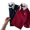 Kids' Striped Long-Sleeve Polo - 2025 Spring Collection for Boys & Girls