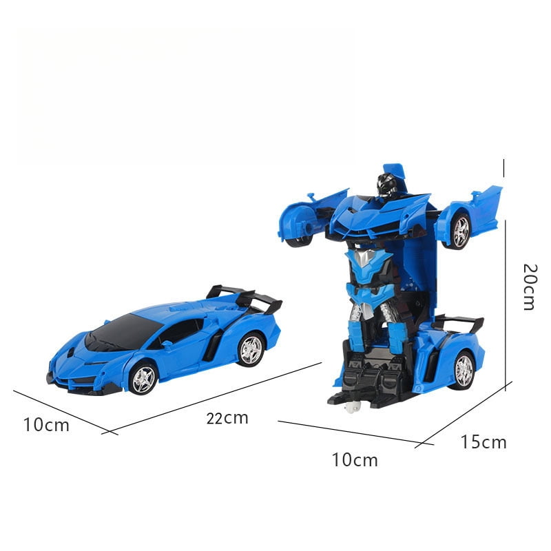 Remote Control Transform Car Robot Toy 2.4Ghz 1:18 Rechargeable 360°Rotating Stunt Race Car Toys for Kids Boys Girls Toy Gifts