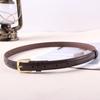 Womens Adjustable Classic Pu Waist Belt With Full Hole Design For Wear Everyday