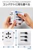 ELECOM International Adapter 3 Polarity Compatible Plug, A/BF/O/SE Type, USB-A, Ports, 12W, (N-Pole), White, ECT-32-15A3WH