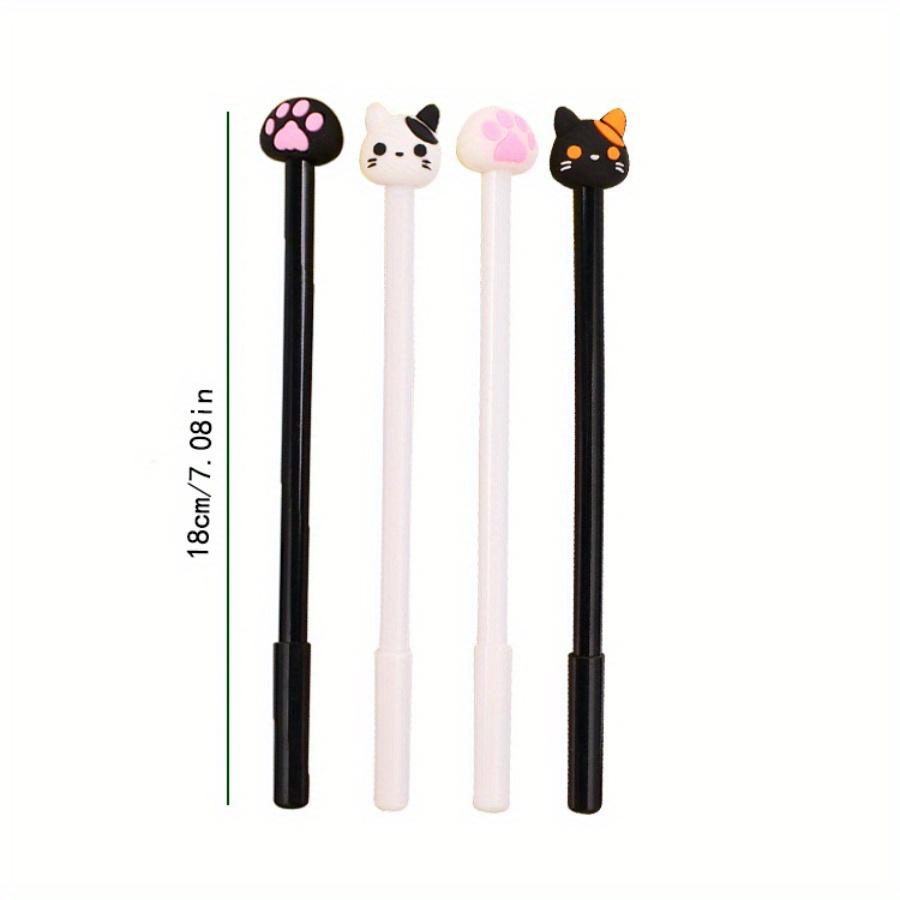 10 buc 0.5mm Papetărie Creativă Gheară de Pisică Pix cu Gel Vârf Ac Complet Negru Pix pentru Semnătură Pix Drăguț de Desene Animate pe Bază de Apă