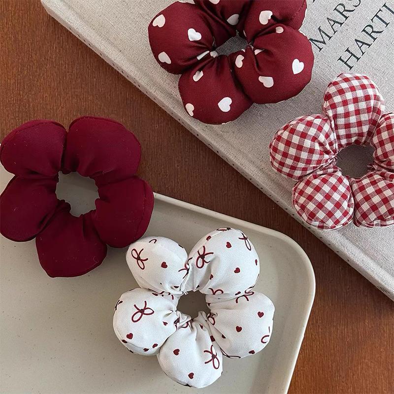 Koreanische Blume Haarseil für Frauen Süße Mädchen Kopfschmuck Haarband Elastisches Pferdeschwanz Scrunchie Haaraccessoires