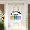 Wooden Door Sign Easy Installation No Tool Need Welcome Sign Teacher Hanging Plaque For Classroom School Wall Decors