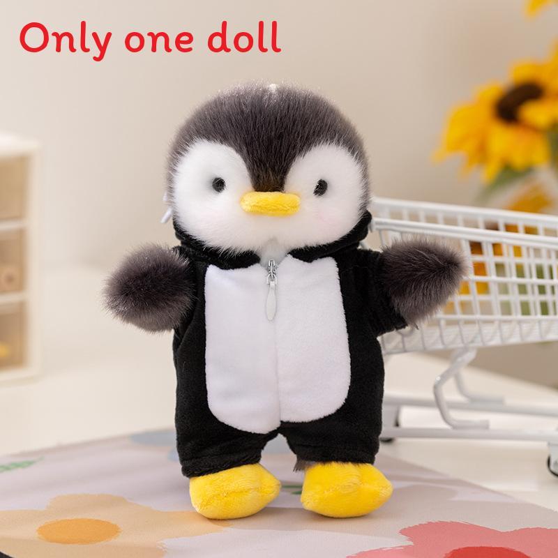 Cute Penguin And Bear Plush Toys With Soft Cotton Fill For Kids Birthday Gift
