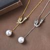 2022 Collarbone Chain Ins Smart Curved Snake Necklace Women'S Design Premium Accessories Spot